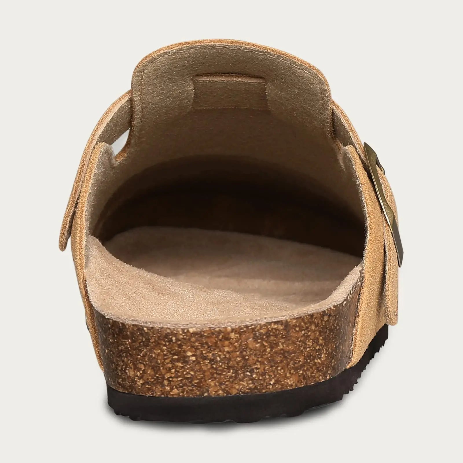 Asgard Women Fashion Cork Clogs Slippers Leather Suede Flat Mules with Adjustable Buckle Men Classic Potato Shoes Beach Sandals